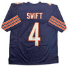 Autographed/Signed D'Andre Swift Chicago Blue Football Jersey Beckett BAS COA by Hall of Fame Sports Memorabilia