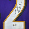 Autographed/Signed Ray Lewis Baltimore Purple Stat Football Jersey Beckett BAS COA by Hall of Fame Sports Memorabilia