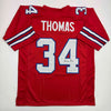 Autographed/Signed Thurman Thomas Buffalo Red Football Jersey JSA COA by Hall of Fame Sports Memorabilia