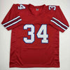 Autographed/Signed Thurman Thomas Buffalo Red Football Jersey JSA COA by Hall of Fame Sports Memorabilia
