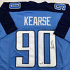 Autographed/Signed Jevon Kearse Tennessee Powder Blue Football Jersey JSA COA by Hall of Fame Sports Memorabilia