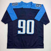 Autographed/Signed Jevon Kearse Tennessee Dark Blue Football Jersey JSA COA by Hall of Fame Sports Memorabilia