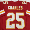 Autographed/Signed Jamaal Charles Kansas City Red Football Jersey JSA COA by Hall of Fame Sports Memorabilia