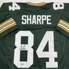 Autographed/Signed Sterling Sharpe Green Bay Green Football Jersey Beckett BAS COA by Hall of Fame Sports Memorabilia