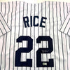 Autographed/Signed Ben Rice New York Pinstripe Baseball Jersey JSA COA by Hall of Fame Sports Memorabilia