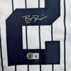 Autographed/Signed Ben Rice New York Pinstripe Baseball Jersey JSA COA by Hall of Fame Sports Memorabilia