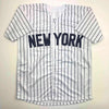 Autographed/Signed Ben Rice New York Pinstripe Baseball Jersey JSA COA by Hall of Fame Sports Memorabilia