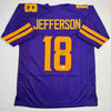 Autographed/Signed Justin Jefferson Minnesota Color Rush Football Jersey JSA COA by Hall of Fame Sports Memorabilia