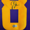 Autographed/Signed Justin Jefferson Minnesota Color Rush Football Jersey JSA COA by Hall of Fame Sports Memorabilia