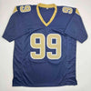 Autographed/Signed Aaron Donald Los Angeles LA Dark Blue Football Jersey JSA COA by Hall of Fame Sports Memorabilia