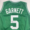 Autographed/Signed Kevin Garnett Boston Green Basketball Jersey Beckett BAS COA by Hall of Fame Sports Memorabilia