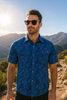 Men's Dot Camo UV Vented Fishing Shirt by Hook & Tackle