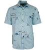 Men's Marine Charts UV Vented Fishing Shirt by Hook & Tackle