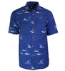 Men's Marine Charts UV Vented Fishing Shirt by Hook & Tackle