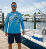 Men's Tuna Abyss UV Fishing Hoodie Gaiter by Hook & Tackle