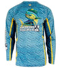 Men's Mahi Scales L/S UV Fishing Shirt by Hook & Tackle