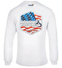 Men's Star Spangled L/S UV Fishing T-Shirt by Hook & Tackle
