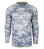 Fractal Camo Waves UV Fishing Shirt (8-20) by Hook & Tackle