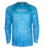 Men's Tuna Texture L/S UV Fishing Shirt by Hook & Tackle
