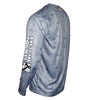 Men's Tuna Texture L/S UV Fishing Shirt by Hook & Tackle
