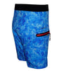 Men's Camo Hex Stretch Fishing Boardshort by Hook & Tackle