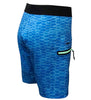Men's Fish Scales Stretch Fishing Boardshort by Hook & Tackle