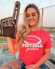 Football Junkie Graphic Tee by Anchored Grace Boutique