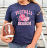 Football Season Faux Glitter Graphic Tee by Anchored Grace Boutique