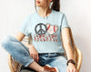 Peace Love Baseball Graphic Tee by Anchored Grace Boutique