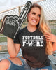 Football is My Second Favorite F-Word Graphic Tee by Anchored Grace Boutique