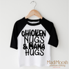Chicken Nugs And Mama Hugs Shirt - Cute Kids Tee by Madi Moosh