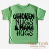 Chicken Nugs And Mama Hugs Shirt - Cute Kids Tee by Madi Moosh