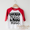 Chicken Nugs And Mama Hugs Shirt - Cute Kids Tee by Madi Moosh