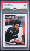 Graded 1987 Topps Marcus Allen #215 Football Card PSA 7.5 Near Mint +