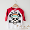 Bad To The Bone Halloween Shirt - Halloween Tee by Madi Moosh