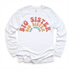 Retro Big Sister Siblings Family Shirt - Sister Tee by Madi Moosh