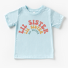 Retro Lil Sis Sister Siblings Family Shirt - Sister Tee by Madi Moosh