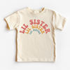 Retro Lil Sis Sister Siblings Family Shirt - Sister Tee by Madi Moosh