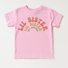 Retro Lil Sis Sister Siblings Family Shirt - Sister Tee by Madi Moosh