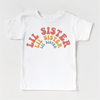Retro Lil Sis Sister Siblings Family Shirt - Sister Tee by Madi Moosh