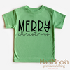 Classic Merry Christmas Shirt - Christmas Tee by Madi Moosh