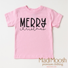 Classic Merry Christmas Shirt - Christmas Tee by Madi Moosh