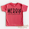 Classic Merry Christmas Shirt - Christmas Tee by Madi Moosh
