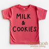 Milk And Cookies Classic Christmas Shirt - Christmas Tee by Madi Moosh