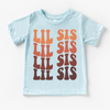 Retro Lil Sis Siblings Family Shirt - Little Sister Tee by Madi Moosh