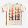 Retro Lil Sis Siblings Family Shirt - Little Sister Tee by Madi Moosh