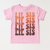 Retro Lil Sis Siblings Family Shirt - Little Sister Tee by Madi Moosh