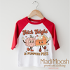 Think Thighs And Pumpkin Pies Shirt -Thanksgiving Tee by Madi Moosh