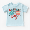 Retro American Boy 4th Of July Shirt - July 4th Kids & Adult Tee by Madi Moosh