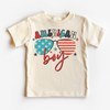 Retro American Boy 4th Of July Shirt - July 4th Kids & Adult Tee by Madi Moosh